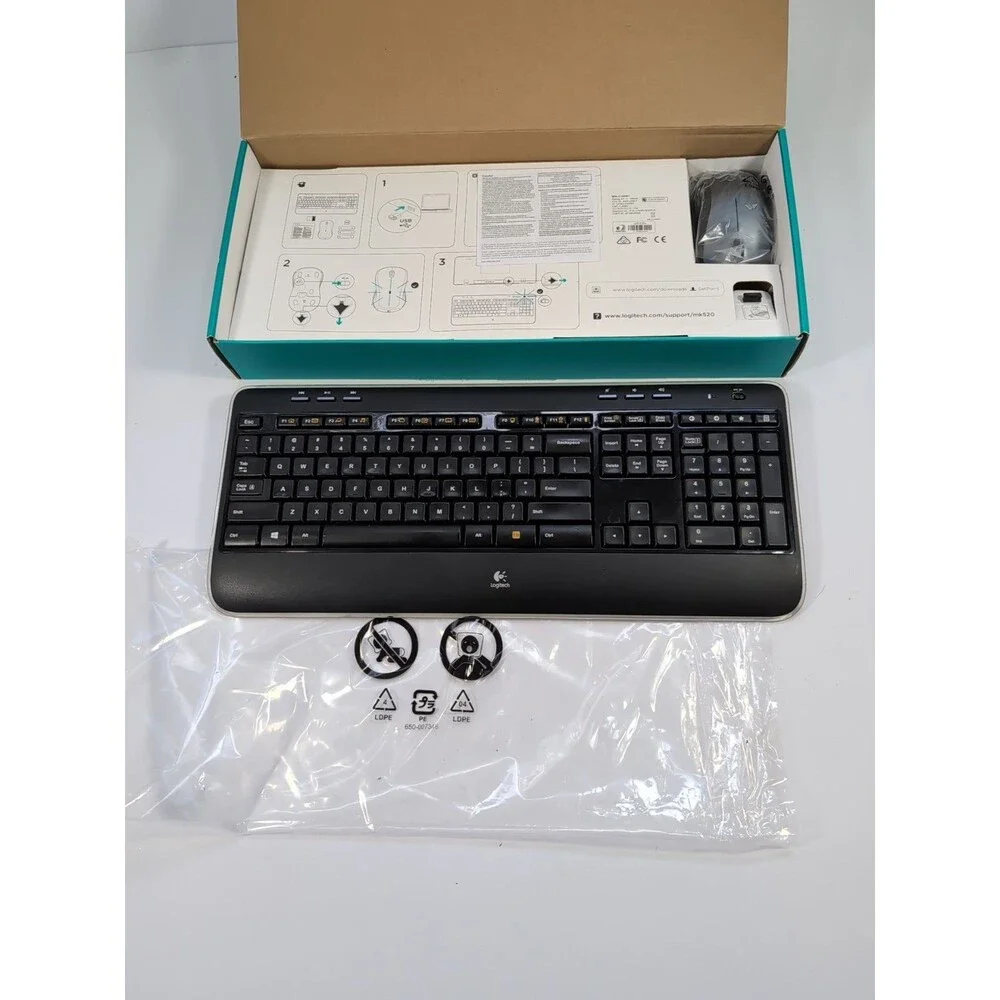 Logitech Wireless Combo Mk520 With Keyboard Laser Mouse & Receiver (920-002553) - Picture 2 of 11